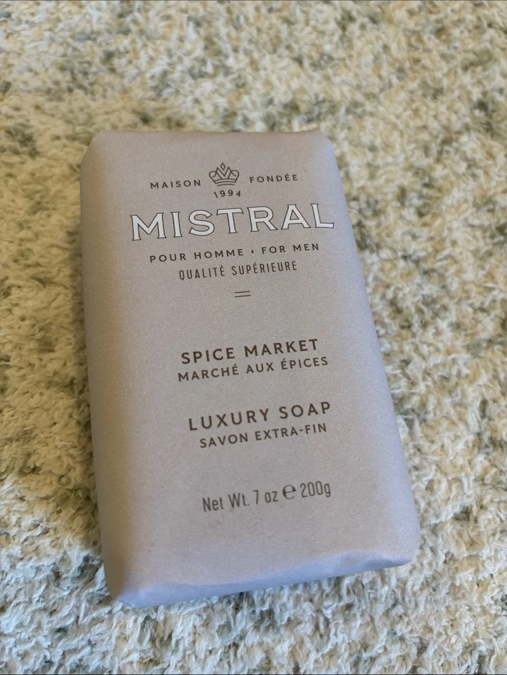 Mistral Scented Spice Market Luxury Soap for Men NWT large 7 oz Bar France